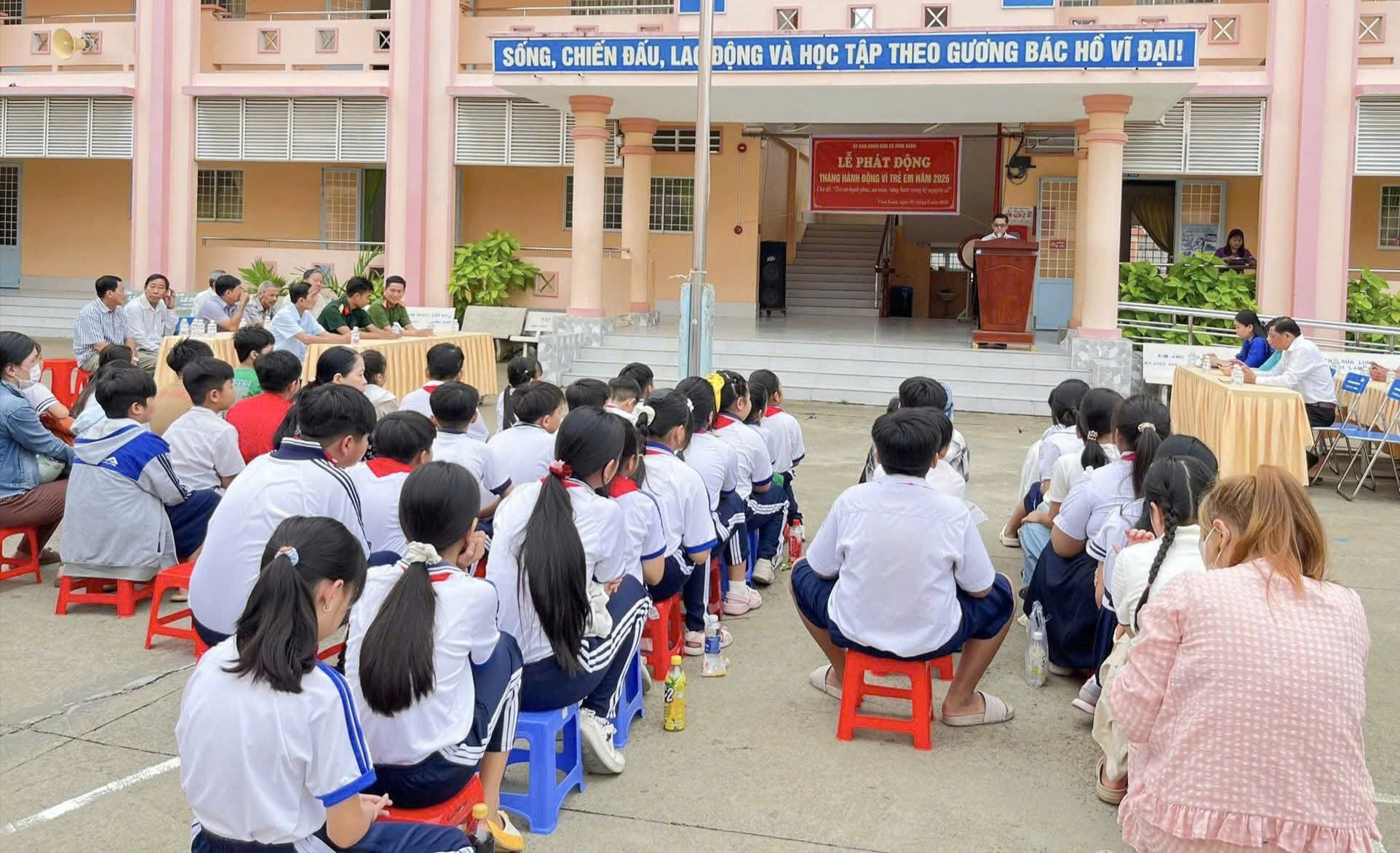 UBND xã Vĩnh Xuân tổ chức lễ phát động tháng hành động vì trẻ em năm 2026