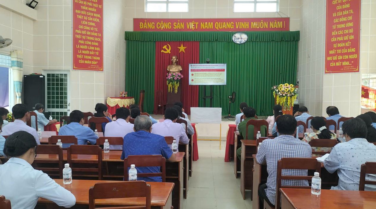 Vĩnh xuân tham dự hội nghị trực tuyến nghiên cứu, học tập, quán triệt và triển khai thực hiện nghị quyết hội nghị lần thứ ba ban chấp hành trung ương đảng khóa XIV