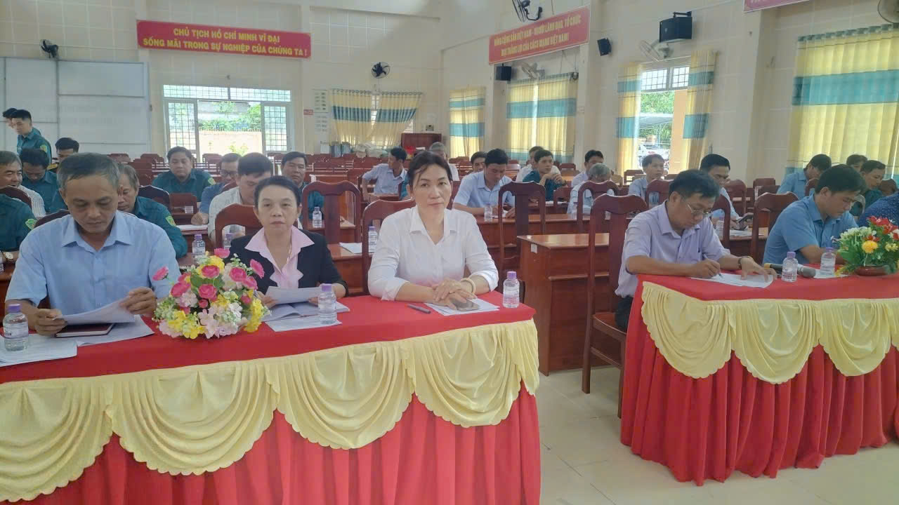 Ban chỉ huy quân sự xã Vĩnh Xuân sơ kết công tác quân sư, quốc phòng địa phương 6 tháng đầu năm 2026