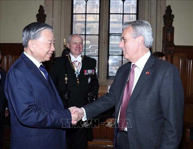 Tổng Bí thư Tô Lâm gặp Nhóm Nghị sĩ liên đảng Quốc hội Anh hữu nghị với Việt Nam